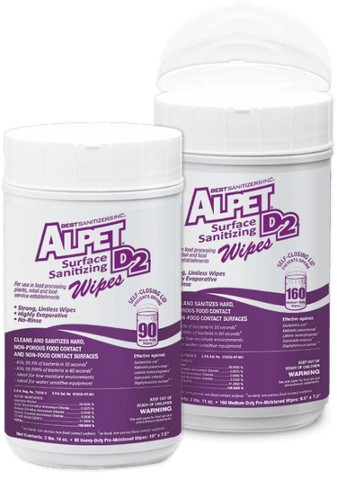 Alpet D2 Sanitizing wipes